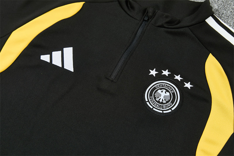 Chándal Alemania 2025/2026 – Conjunto de Entrenamiento Negro con Detalles Tricolor