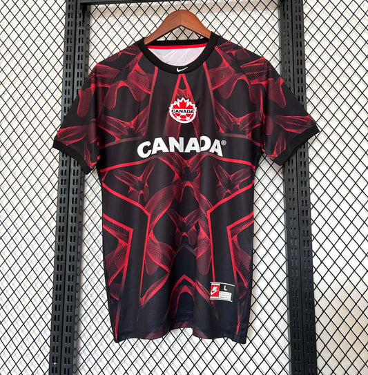Camiseta Canadá 2025/2026 Edición Especial – Diseño Exclusivo Negro y Rojo