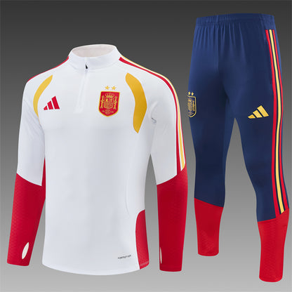 Chándal Selección Española Entrenamiento 2026/27 – Blanco, Azul Marino y Rojo