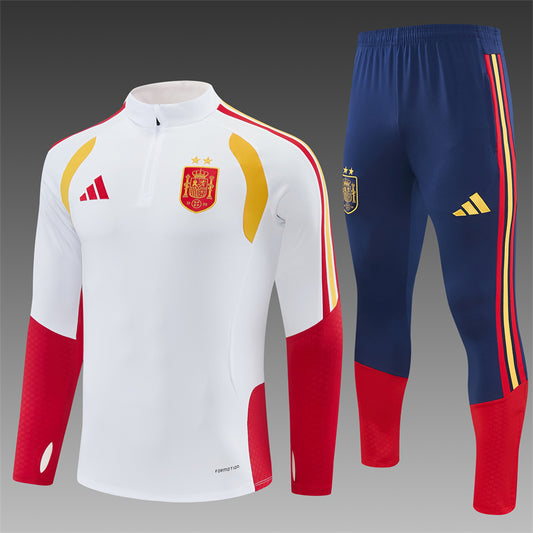 Chándal Selección Española Entrenamiento 2026/27 – Blanco, Azul Marino y Rojo