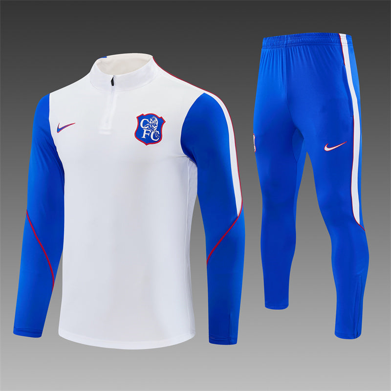 Chándal Chelsea Blanco y Azul 2026/27 – Nike – Conjunto de Entrenamiento