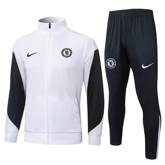 Chándal Chelsea FC 2025/2026 – Blanco y Negro