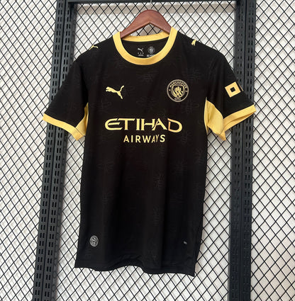 Camiseta Manchester City Negra y Dorada 2026