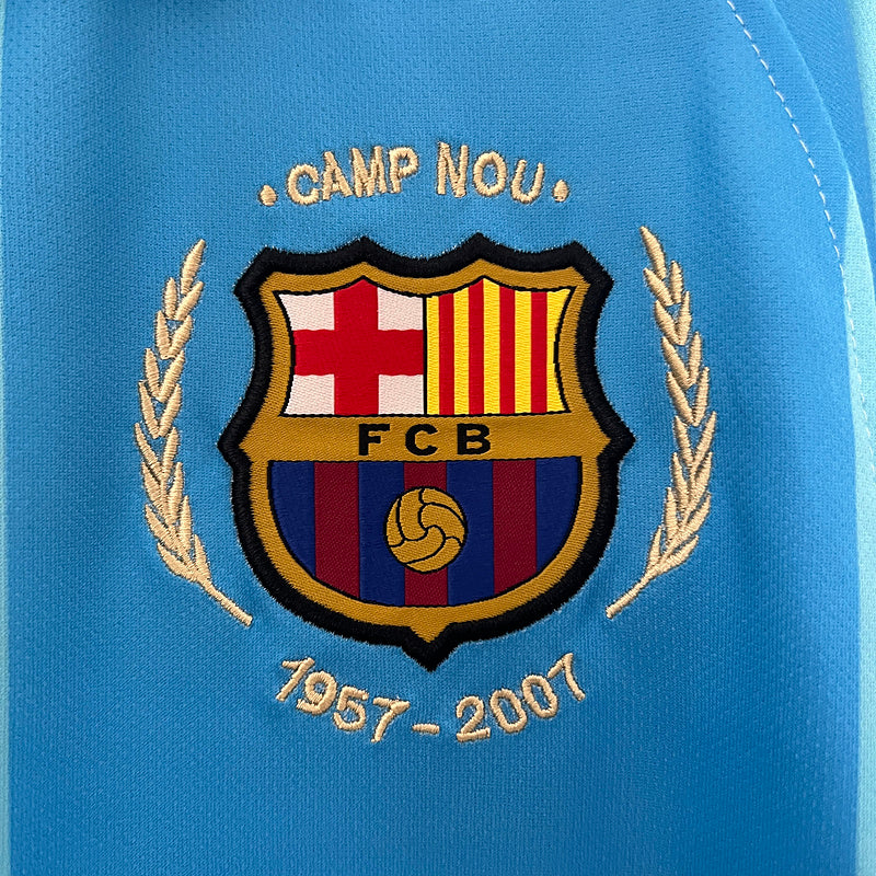 Camiseta FC Barcelona Suplente 2007-2008 – Nike Dri-FIT Edición Centenaria Camp Nou