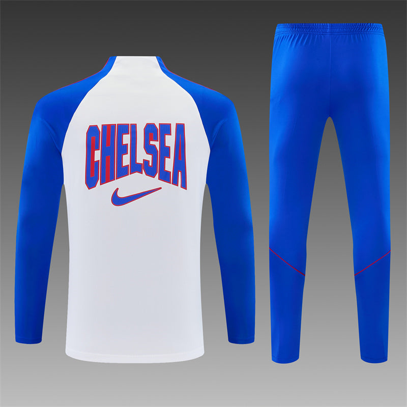 Chándal Chelsea Blanco y Azul 2026/27 – Nike – Conjunto de Entrenamiento