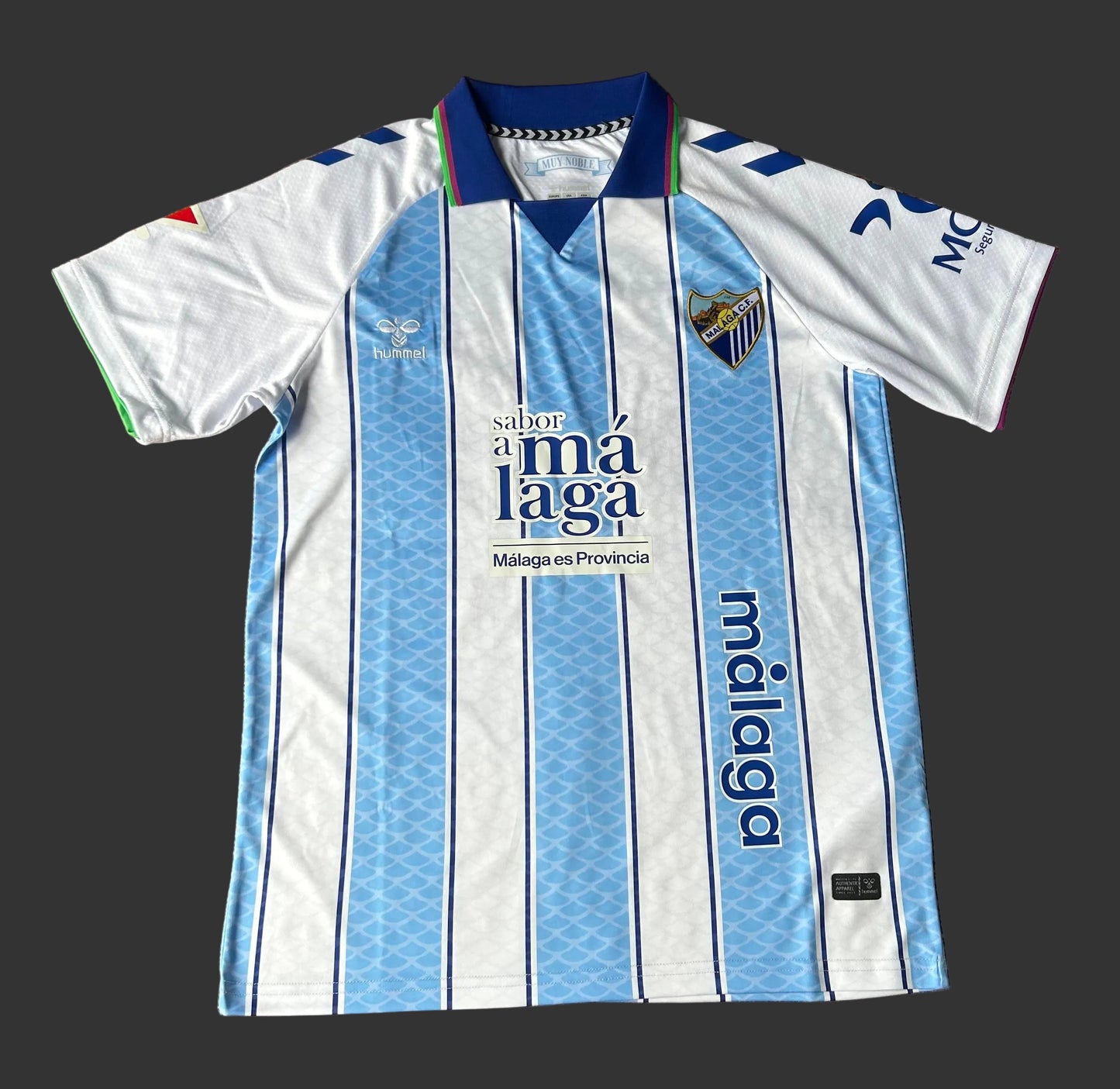 Camiseta Málaga CF Local 26/27 – Blanca y Celeste