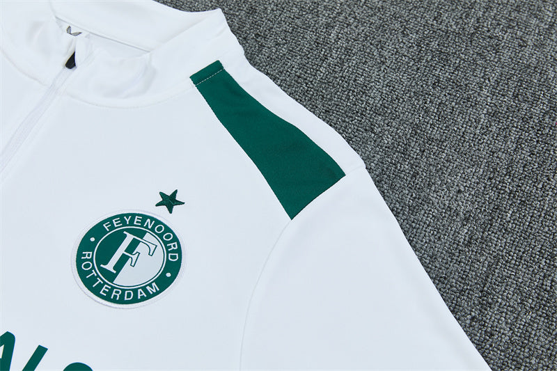 Chándal Feyenoord Rotterdam Entrenamiento 26/27 – Blanco, Negro y Verde