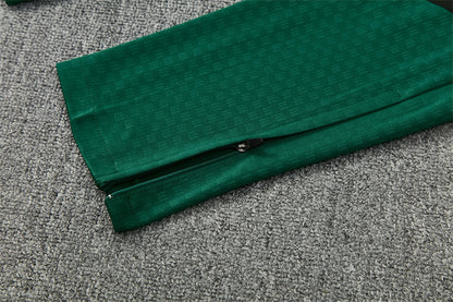 Chándal México 2025/2026 – Conjunto de Entrenamiento Negro con Detalles Verde Neón