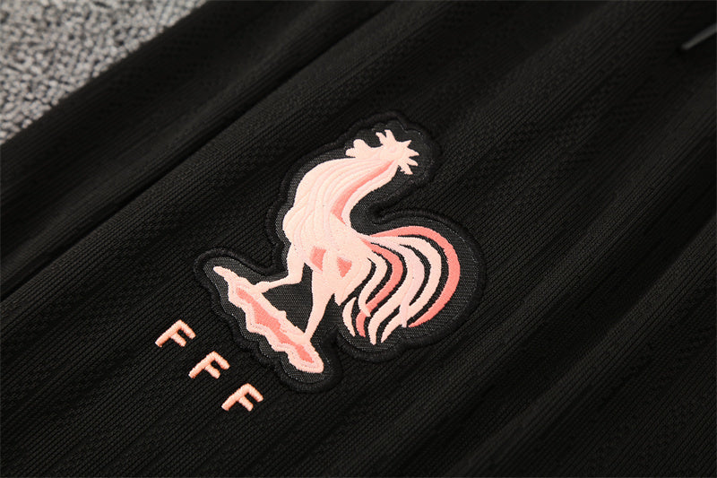 Francia – Chándal de Entrenamiento 2025/26 (Negro & Rosa palo)