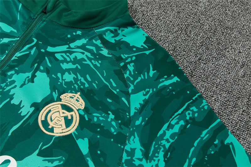 Conjunto Real Madrid 2026/2027 – Verde Estampado Entrenamiento
