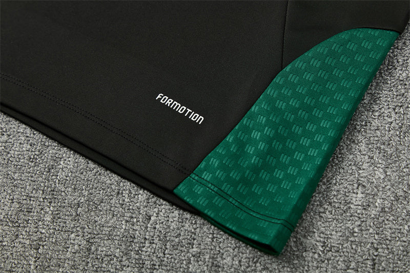 Chándal México 2025/2026 – Conjunto de Entrenamiento Negro con Detalles Verde Neón