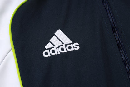 Chándal Real Madrid 2025/2026 – Azul Marino con Detalles Blancos y Amarillos