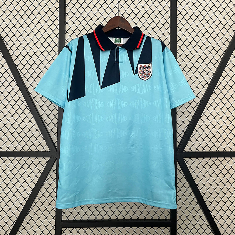 Camiseta Inglaterra Portero 1990 – Diseño Retro Azul Celeste