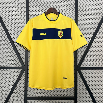 Camiseta Escocia Suplente 2002 – FILA ClimaTech Amarilla