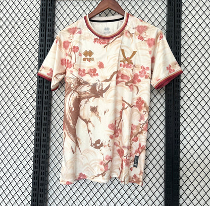 Camiseta Especial Diseño Floral y Caballo – Edición Premium