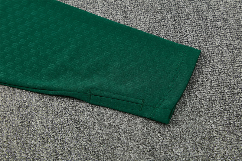 Chándal México 2025/2026 – Conjunto de Entrenamiento Negro con Detalles Verde Neón