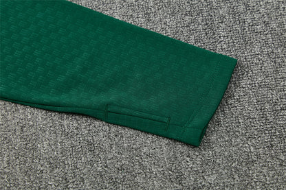 Chándal México 2025/2026 – Conjunto de Entrenamiento Negro con Detalles Verde Neón