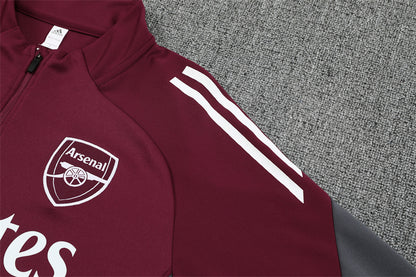 Chándal Arsenal Temporada 2025/2026 – Entrenamiento Oficial Rojo y Gris