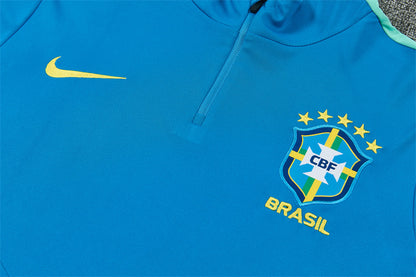Conjunto Brasil 2026/2027 – Azul/Verde Entrenamiento