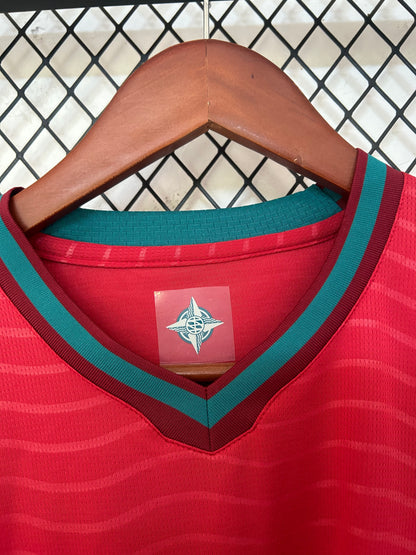 Camiseta Portugal 2025/2026 Local – Roja Diseño Ondas Premium