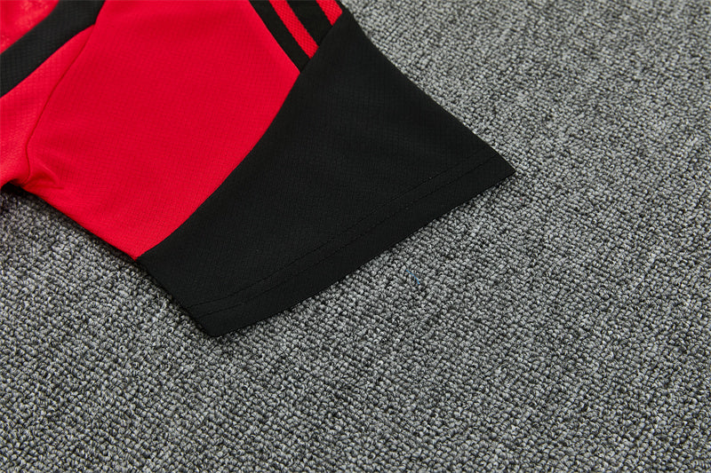 Conjunto Manchester United Entrenamiento Rojo y Negro 26/27