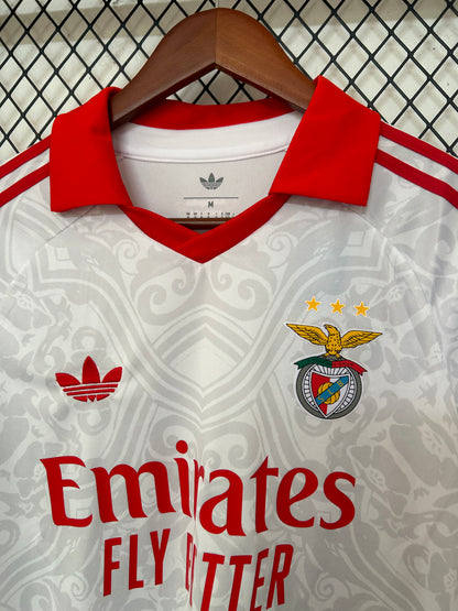Camiseta Benfica Blanca 2026/27 – Adidas – Emirates Fly Better