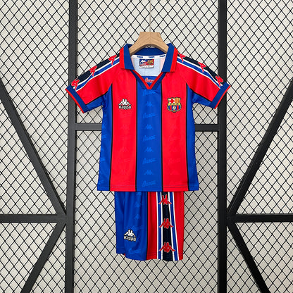 Conjunto Infantil FC Barcelona Retro Años 90 – Kappa Oficial