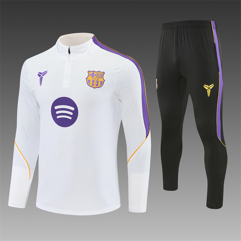 Chándal FC Barcelona Blanco y Negro 2026/27 – Conjunto de Entrenamiento