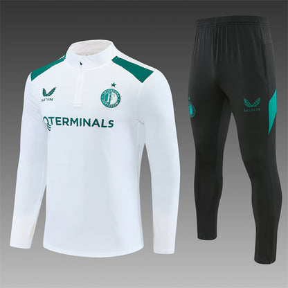 Chándal Feyenoord Rotterdam Entrenamiento 26/27 – Blanco, Negro y Verde