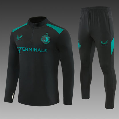 Chándal Feyenoord Rotterdam Entrenamiento 26/27 – Negro y Verde