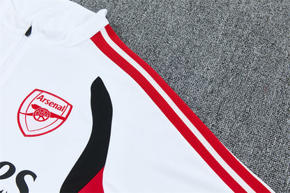 Chándal Arsenal Entrenamiento 2026/27 – Blanco, Negro y Rojo
