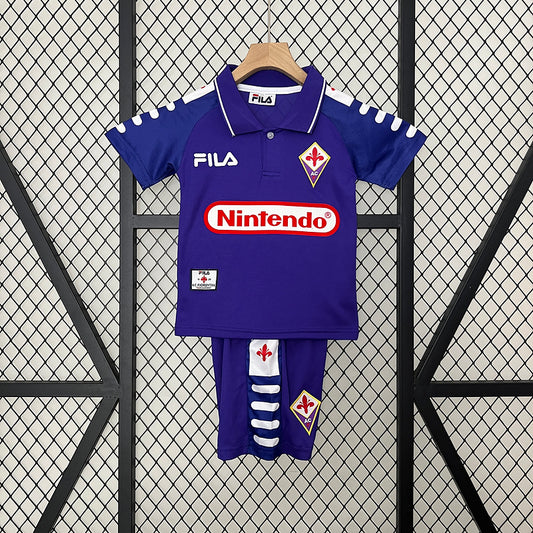 Conjunto Fiorentina Kids Fila – Nintendo Sponsor (1998-1999)