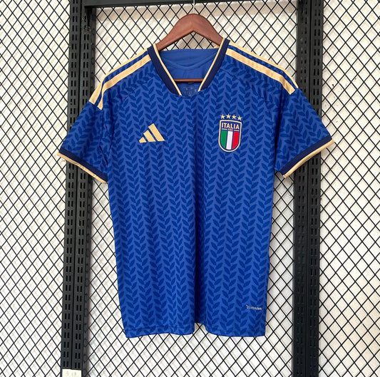 Camiseta Italia 2025/2026 Local – Azul Clásico Detalles Dorados