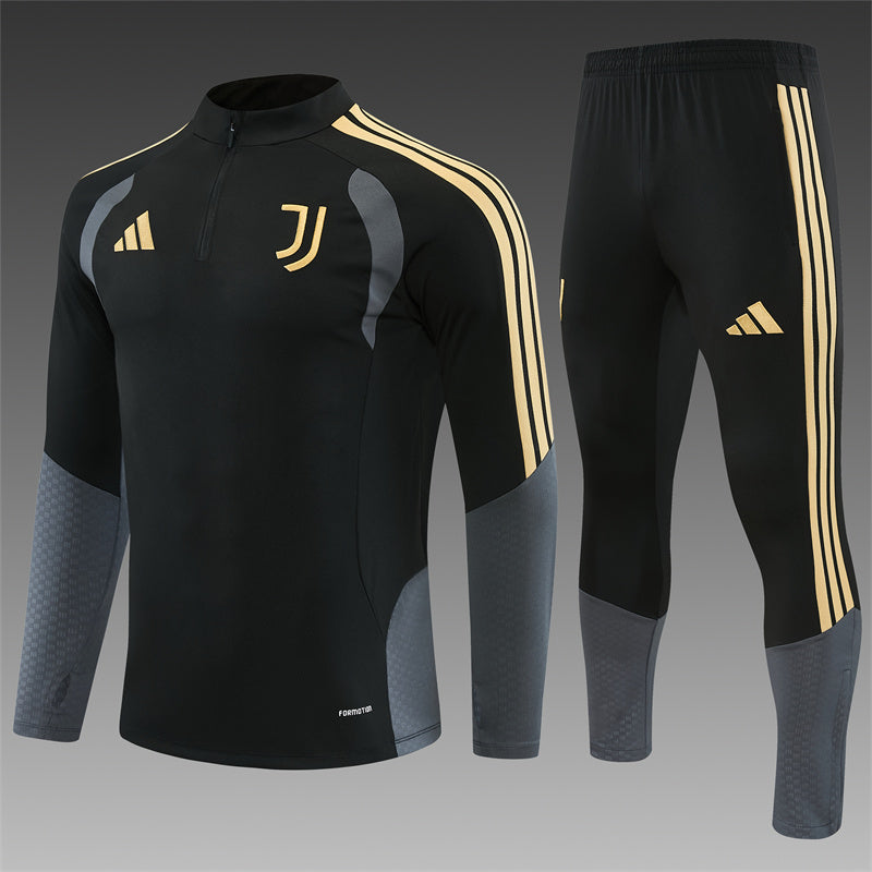 Chándal Juventus Entrenamiento 2026/27 – Negro, Gris y Dorado