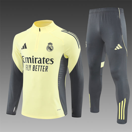 REAL MADRID – CONJUNTO DE ENTRENAMIENTO AMARILLO/GRIS 2025/26
