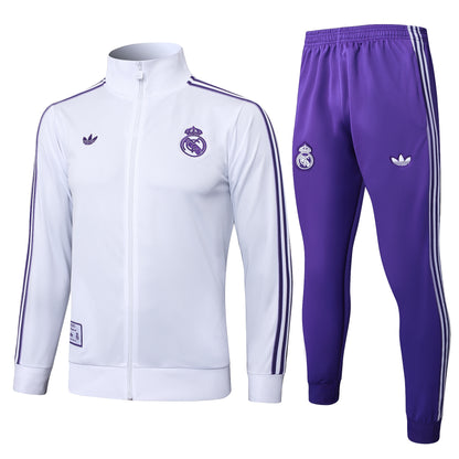 Chándal Real Madrid Retro Blanco y Morado 2025/2026