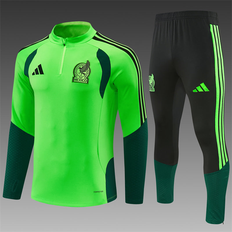Chándal México 2025/2026 – Conjunto de Entrenamiento Verde Neón Oficial