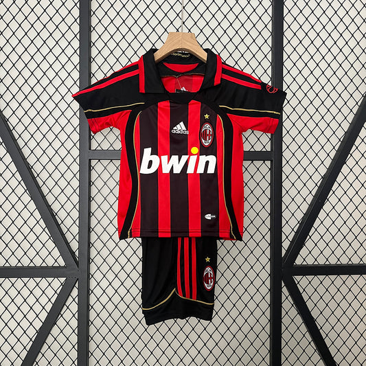 Conjunto Infantil AC Milan Retro Local – Era Bwin