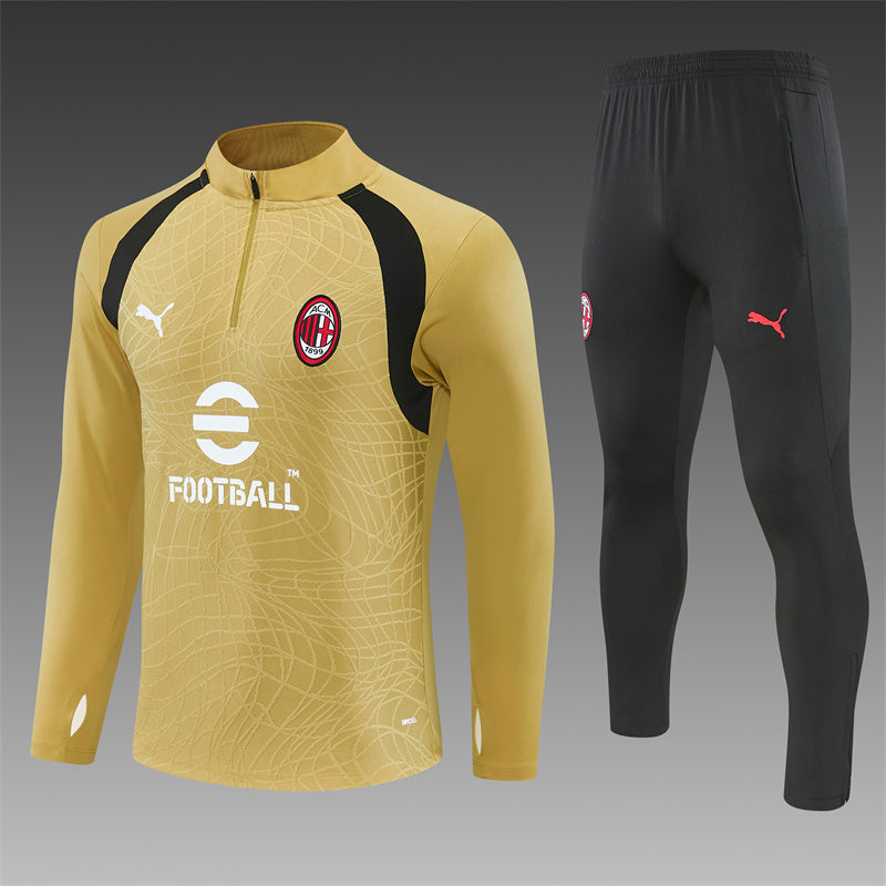 Chándal AC Milan Entrenamiento 26/27 – Dorado y Negro