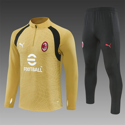 Chándal AC Milan Entrenamiento 26/27 – Dorado y Negro