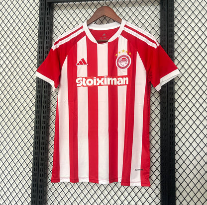 Camiseta Olympiacos Local Roja y Blanca 26/27 – Adidas