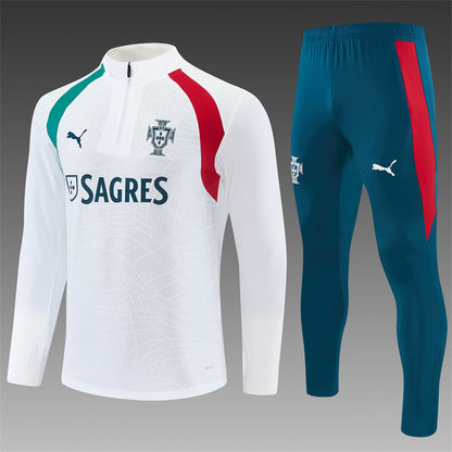 Chándal Selección Portugal Blanco y Verde – Puma – Conjunto de Entrenamiento