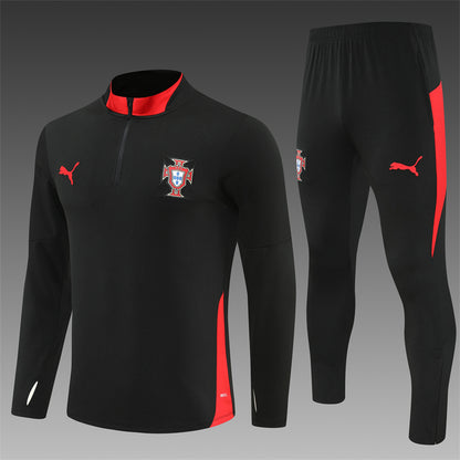 Chándal Portugal 2025/26 Training – Black & Red Edition