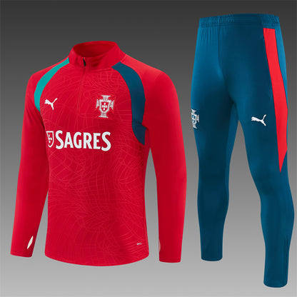 Chándal Selección Portugal Rojo y Verde – Puma – Conjunto de Entrenamiento