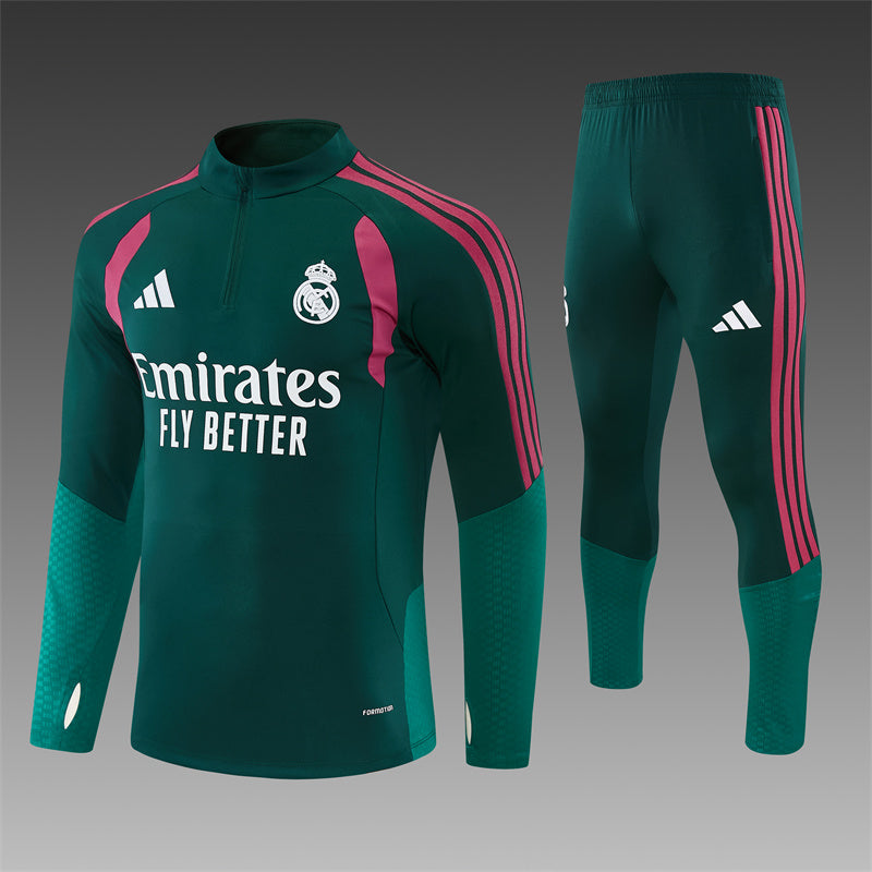 Chándal Real Madrid Verde y Rosa – Adidas – Conjunto de Entrenamiento