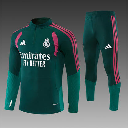 Chándal Real Madrid Verde y Rosa – Adidas – Conjunto de Entrenamiento