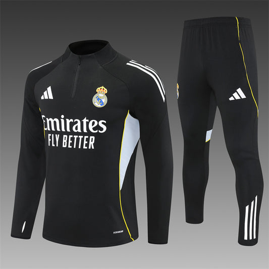 REAL MADRID – CONJUNTO DE ENTRENAMIENTO NEGRO 2025/26