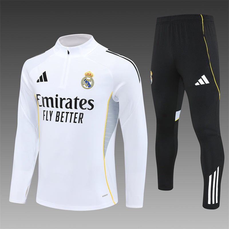 REAL MADRID – CONJUNTO DE ENTRENAMIENTO BLANCO 2025/26