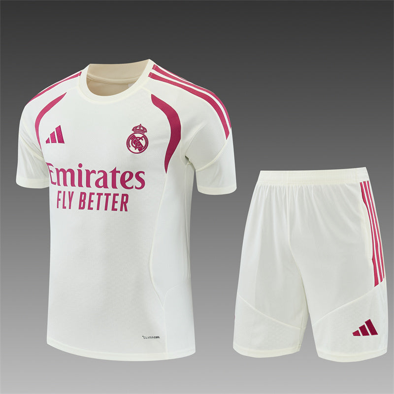 Conjunto Real Madrid Entrenamiento Blanco y Rosa 26/27