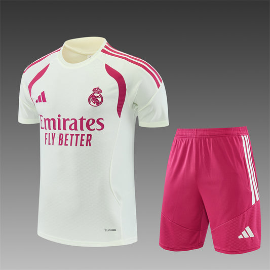 Conjunto Real Madrid Entrenamiento Blanco y Rosa 26/27
